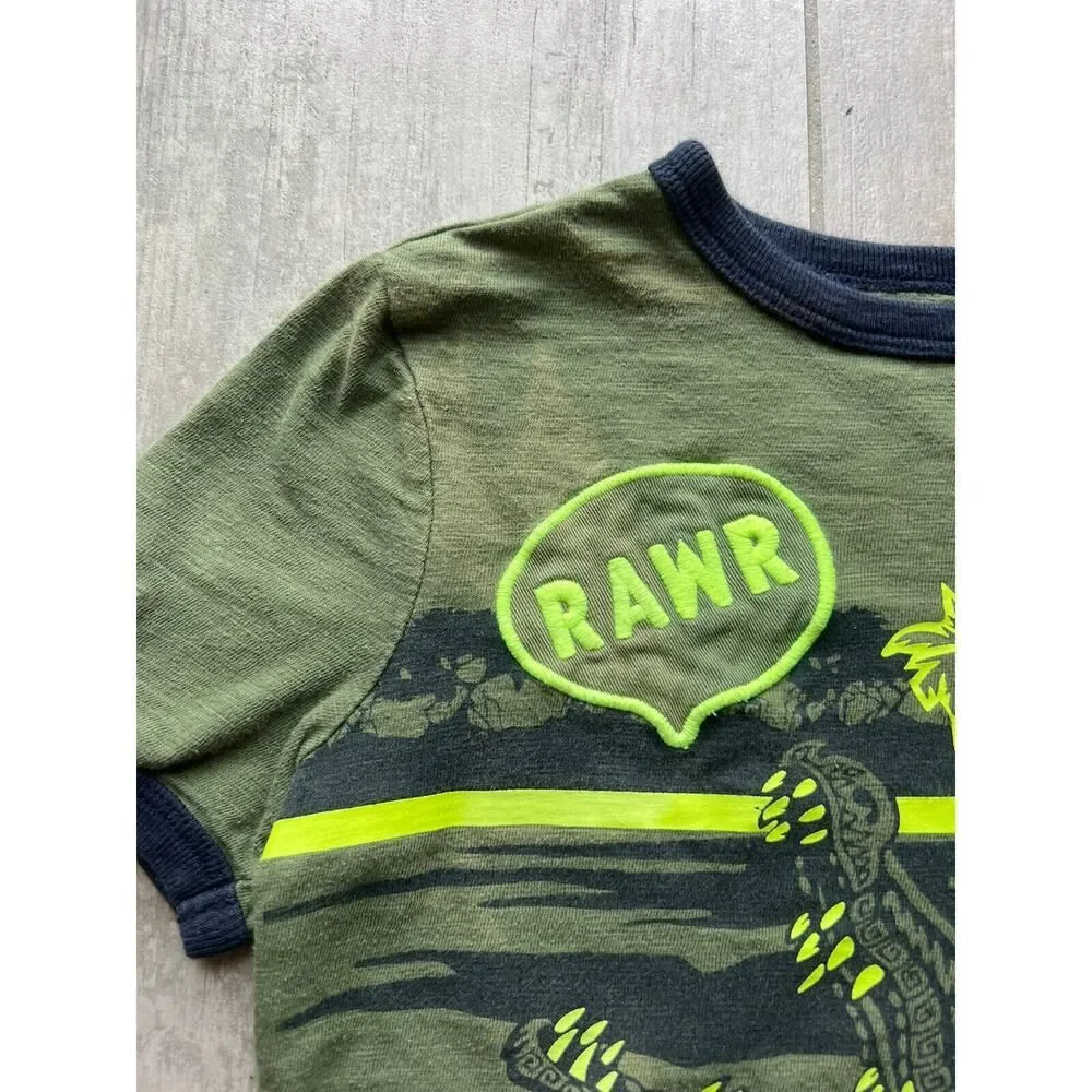 GAP Lot Set of 2 Boys Kid Youth Short Sleeve Casual Graphic T-Shirt School S 6-7